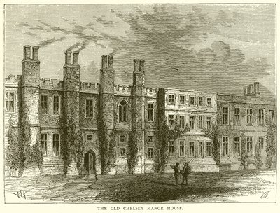 Het oude Chelsea Manor House door English School
