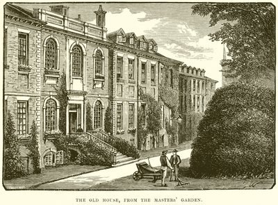 Het Oude Huis, vanaf de Tuin van de Meester door English School