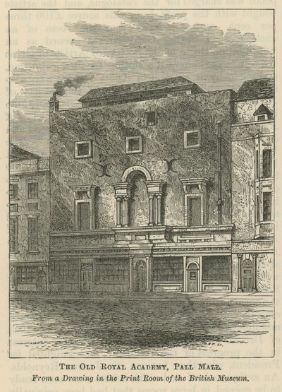De Oude Koninklijke Academie op Pall Mall door English School