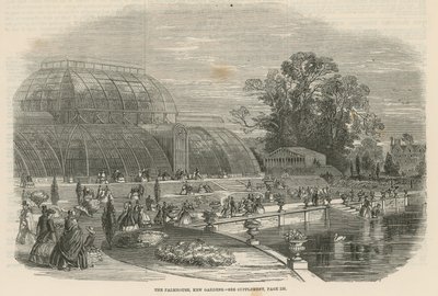 Het Palmhuis, Kew Gardens, Londen door English School