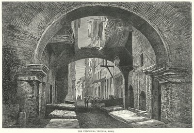 De Peschiera Vecchia, Rome (gravure) door English School