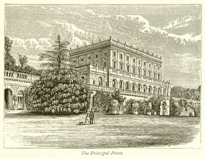 De voorgevel door English School