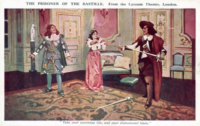 De Gevangene van de Bastille, van het Lyceum Theatre, Londen door English School