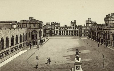 De Binnenplaats van Windsor Castle door English School