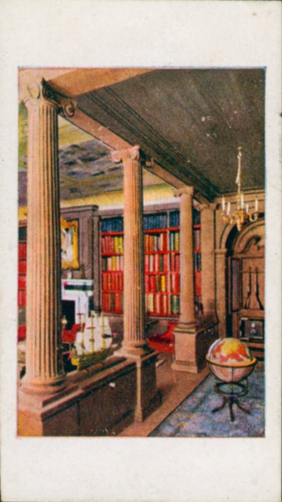 Het poppenhuis van de koningin: De bibliotheek II (kleurenlitho) door English School