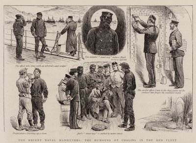 De Recente Marine Manoeuvres, de Humor van het Bunkeren in de Rode Vloot door English School