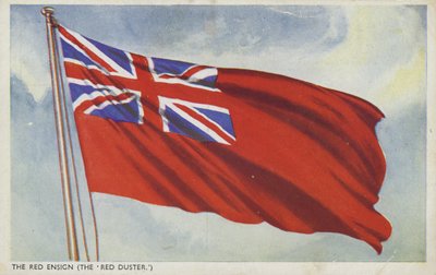 De rode vlag (kleurenlitho) door English School