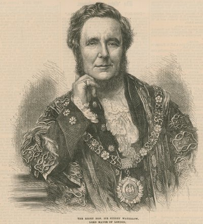 De Zeer Eerwaarde Sir Sydney Waterlow, Lord Mayor van Londen door English School