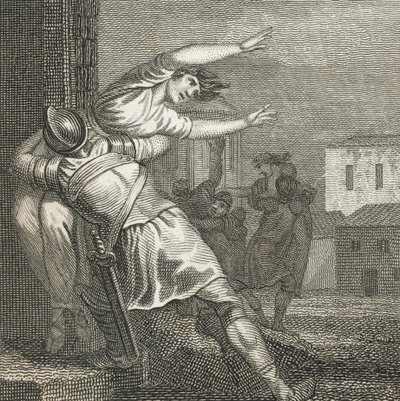 De Romeinen ontvoeren de Sabijnse vrouwen, zodat ze hen als vrouwen kunnen hebben door English School