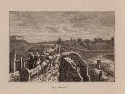 "De Roodee" (gravure) door English School