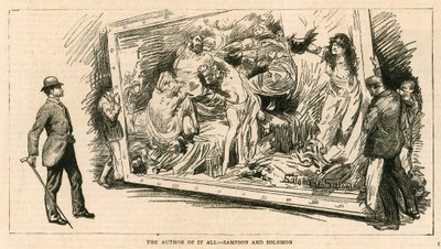 De Royal Academy; Londen; De auteur van alles - Sampson en Solomon door English School