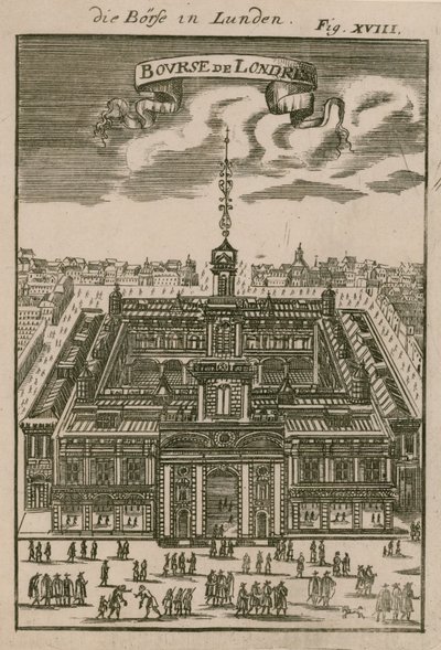 De Royal Exchange, Londen door English School