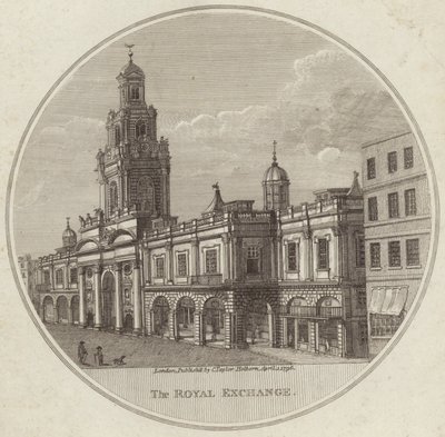 De Royal Exchange in de City of London door English School