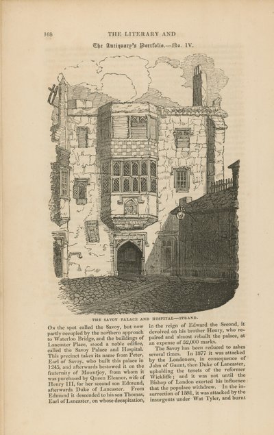Het Savoy Paleis en ziekenhuis aan de Strand door English School