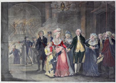 De Scheiding van Lodewijk XVI van zijn Familie door English School