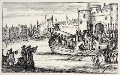 De zeven bisschoppen terugkerend van de Tower, 1688 door English School