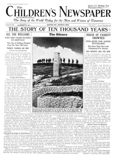 De stilte van Herdenkingsdag, voorpagina van 