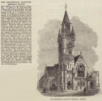 Smithfield Martelaren Herdenkingskerk door English School