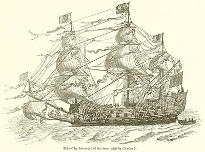 De Sovereign of the Seas, Gebouwd door Karel I door English School