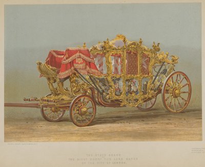 De staatskoets van de zeer eerbiedwaardige de burgemeester van Londen door English School