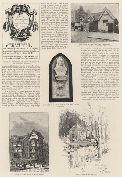 Het Tercentenary van Izaak Walton door English School