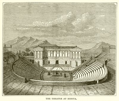 Het theater in Egesta door English School