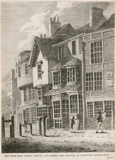 The Three Hats Pub, Islington door English School