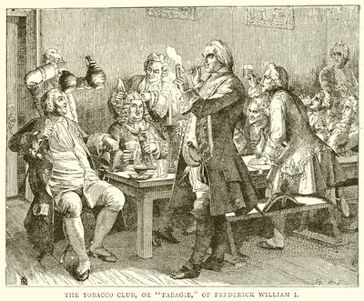 De tabaksklub of Tabagie van Frederik Willem I door English School