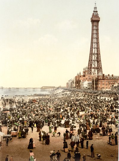 De Toren en strand, Blackpool door English School