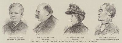 Het proces van een Franse markies op beschuldiging van moord door English School