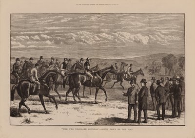 "De tweeduizend guineas", naar de post (gravure) door English School