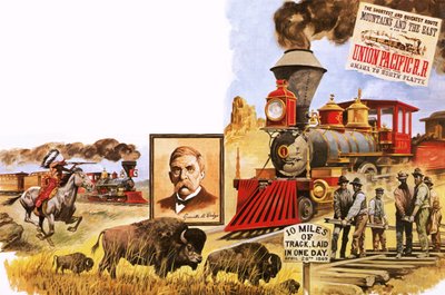 De Union Pacific Railroad door English School