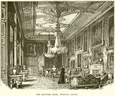 De Vandyke Kamer, Windsor Castle door English School