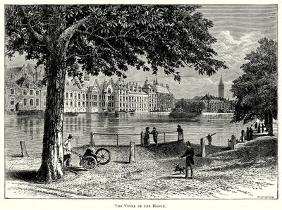 De Vyver bij Den Haag (gravure) door English School