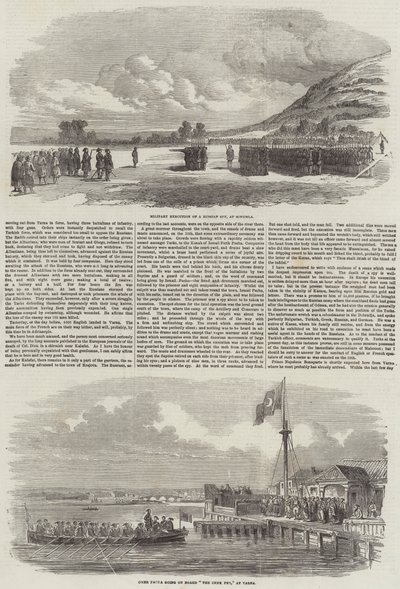 De Oorlog aan de Donau (gravure) door English School