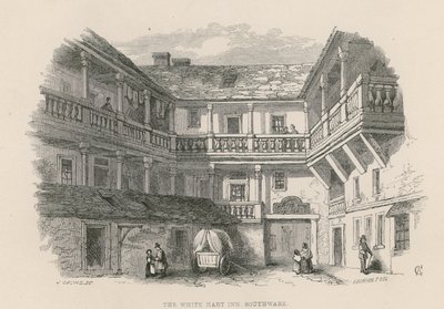 The White Hart, Southwark door English School