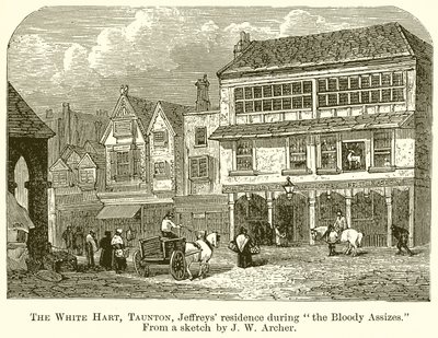 The White Hart, Taunton, Jeffreys verblijf tijdens de Bloody Assizes door English School