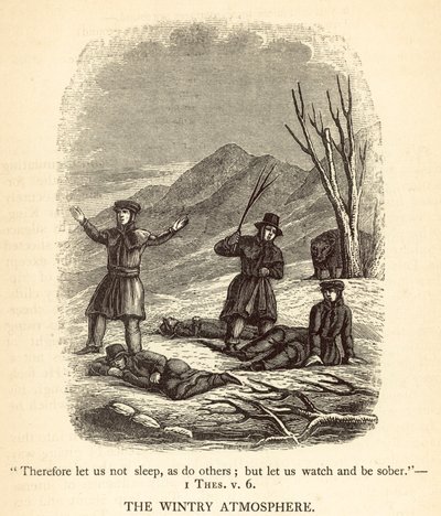 De winterse sfeer (gravure) door English School
