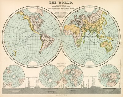 De wereld (kleurenlitho) door English School