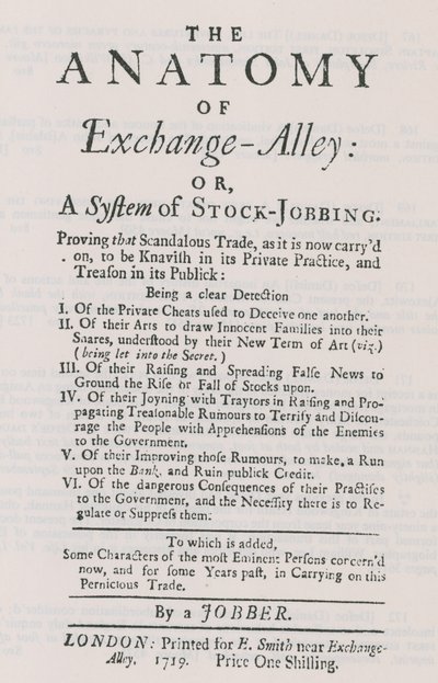 De anatomie van Exchange Alley door English School