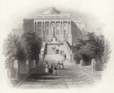 De beklimming naar het Capitool in Washington door English School