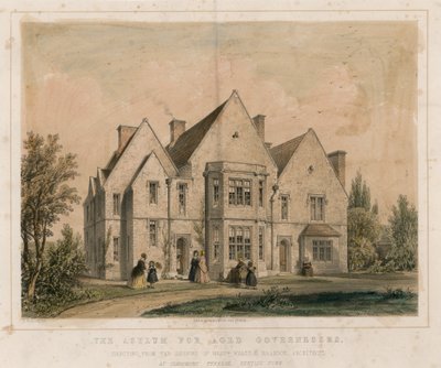 Het asiel voor bejaarde gouvernantes, Claremont Terrace, Kentish Town door English School