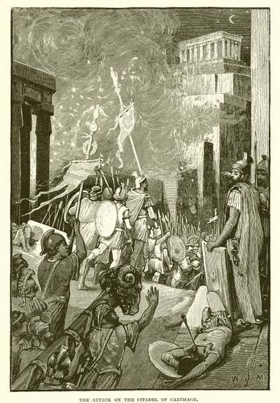 De aanval op de citadel van Carthago door English School