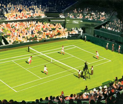 Het centercourt op Wimbledon door English School