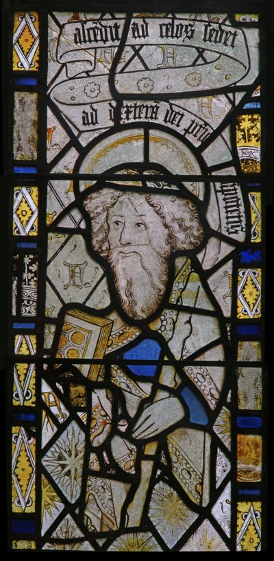 Het oostelijke raam met St. Jacobus door English School