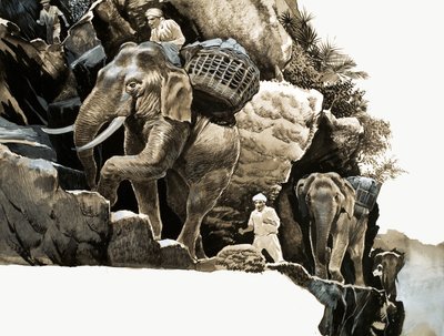 De olifantentocht van Olifant Bill door English School