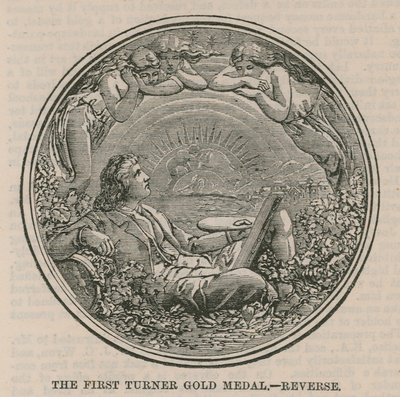 De eerste Turner Gouden Medaille (achterzijde) door English School