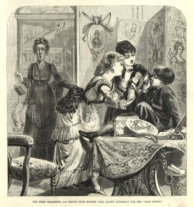 De eerste sigaret; Een schets uit het moderne leven door English School