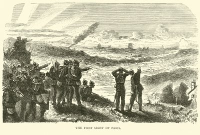 Het eerste zicht op Parijs, september 1870 door English School