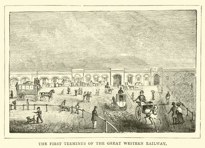 Het eerste eindstation van de Great Western Railway door English School